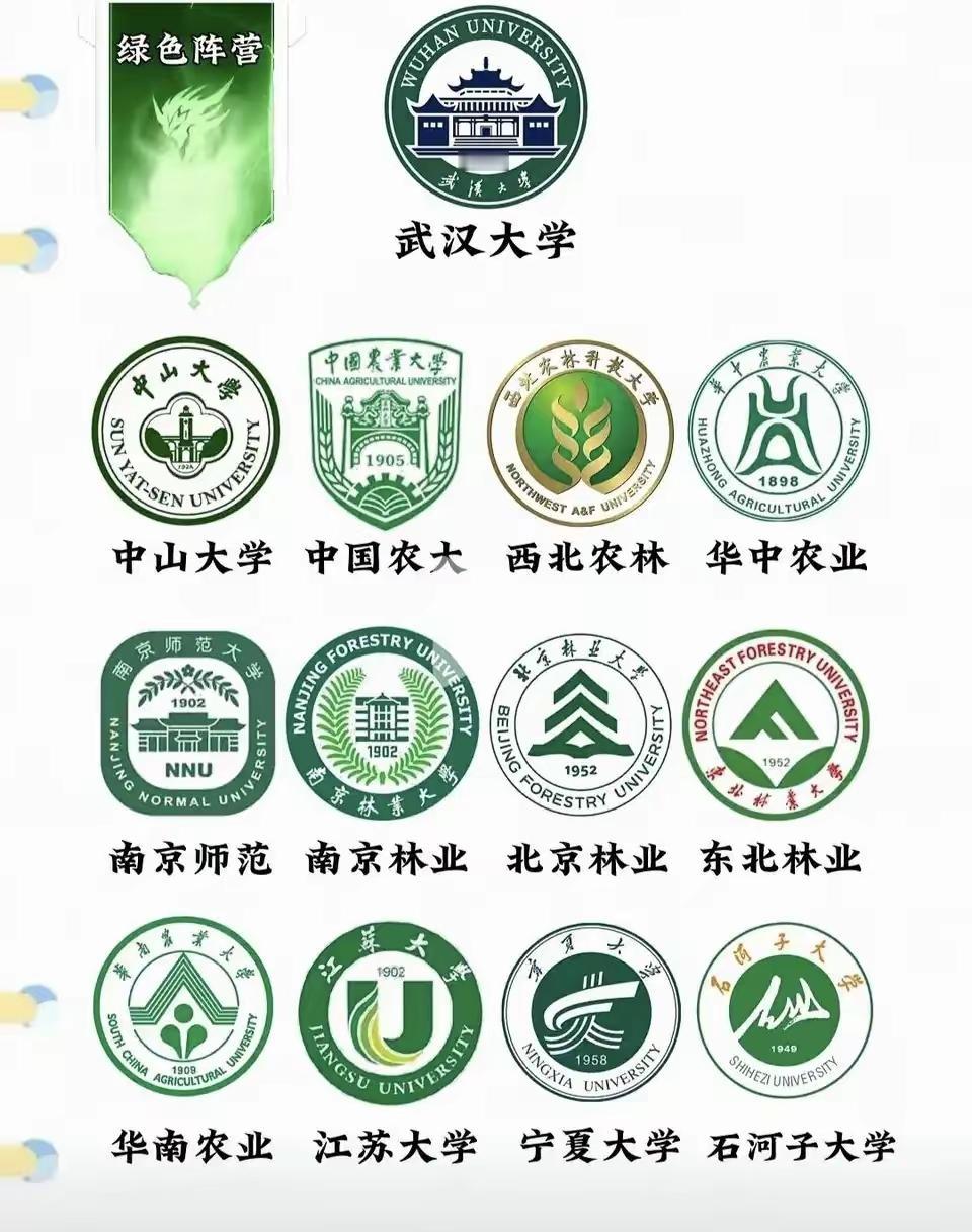 这么看，蓝色阵营全是985高校而且多为理工科高校，实力整体强不少。红色阵营：