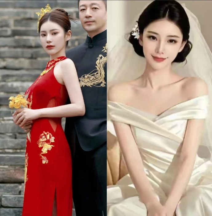 从汪小菲的婚纱照就能看出聪明的女人果然都是一样的看照片里面的马筱梅穿着一