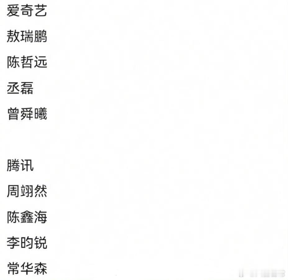 🥝🐧两大平台太子都有谁​​​