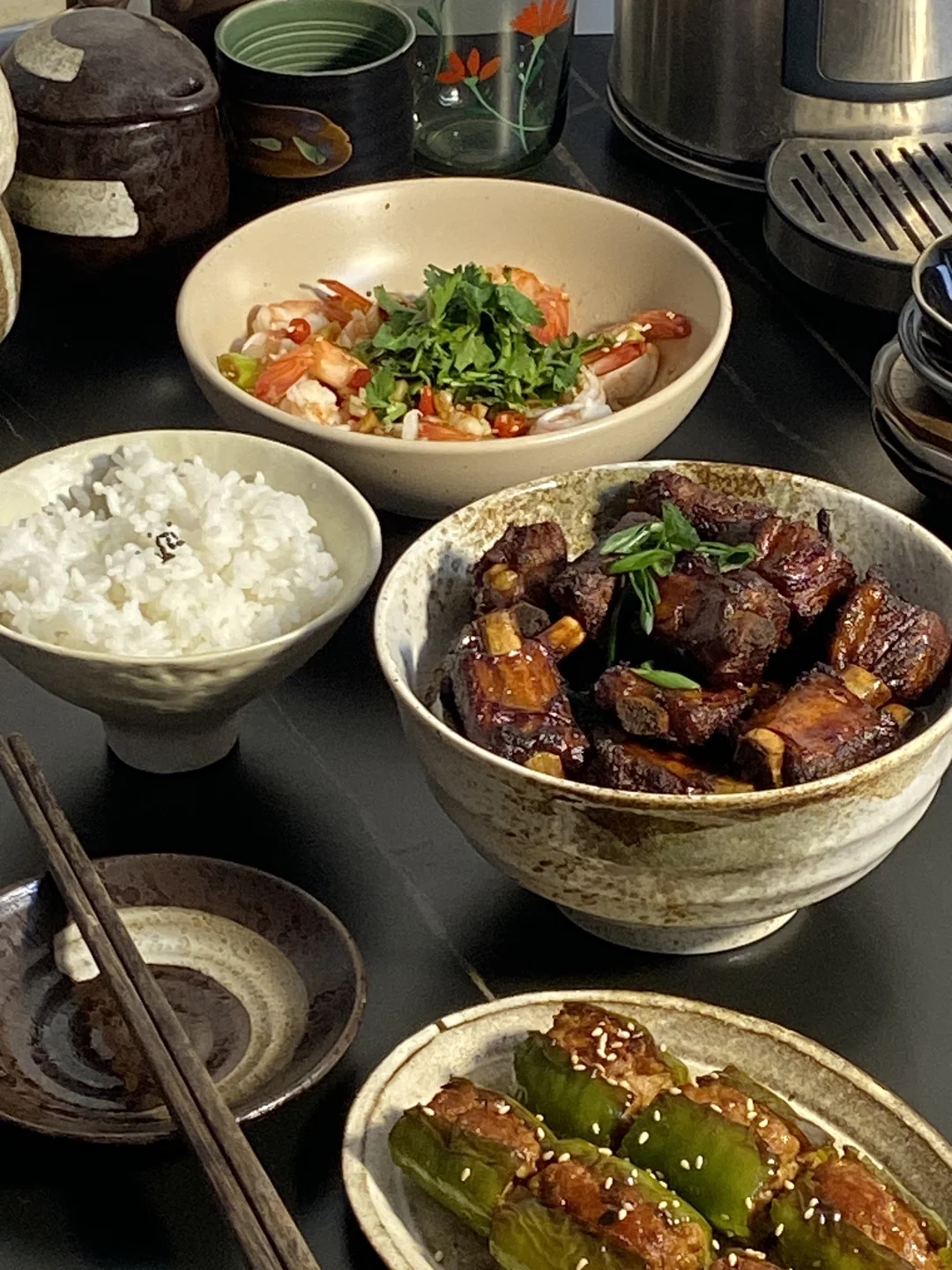 菜谱灵感📜糖醋排骨 椒麻虾 青椒酿肉🥢