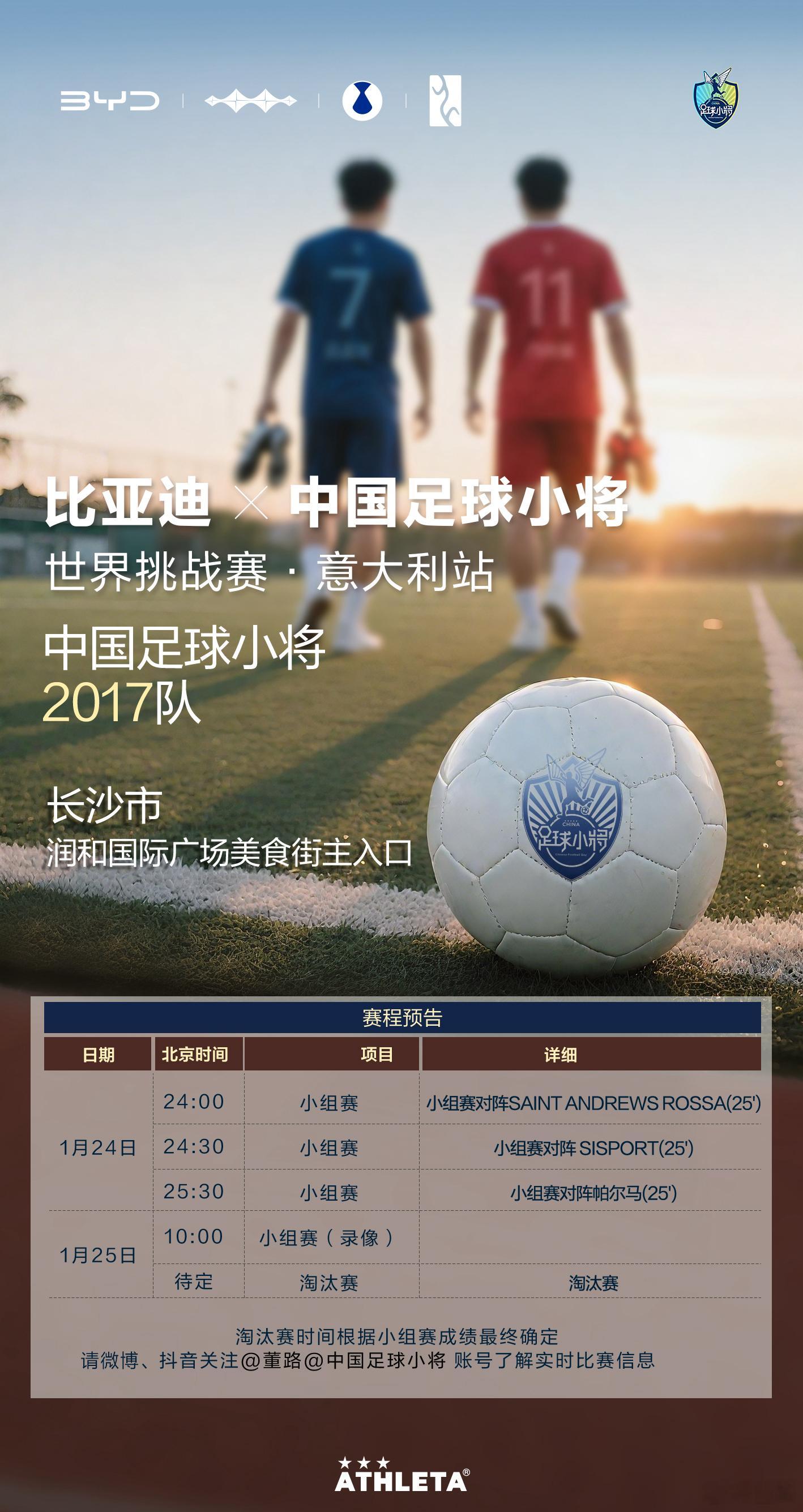 比亚迪×中国足球小将世界挑战赛·意大利站，以石门五小为班底，谢波指导为主教练的小