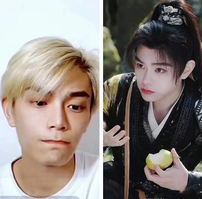 丁禹兮早期脸型稍显青涩圆润，五官轮廓与现在有相似基础，但如今更添成熟气质，整体神