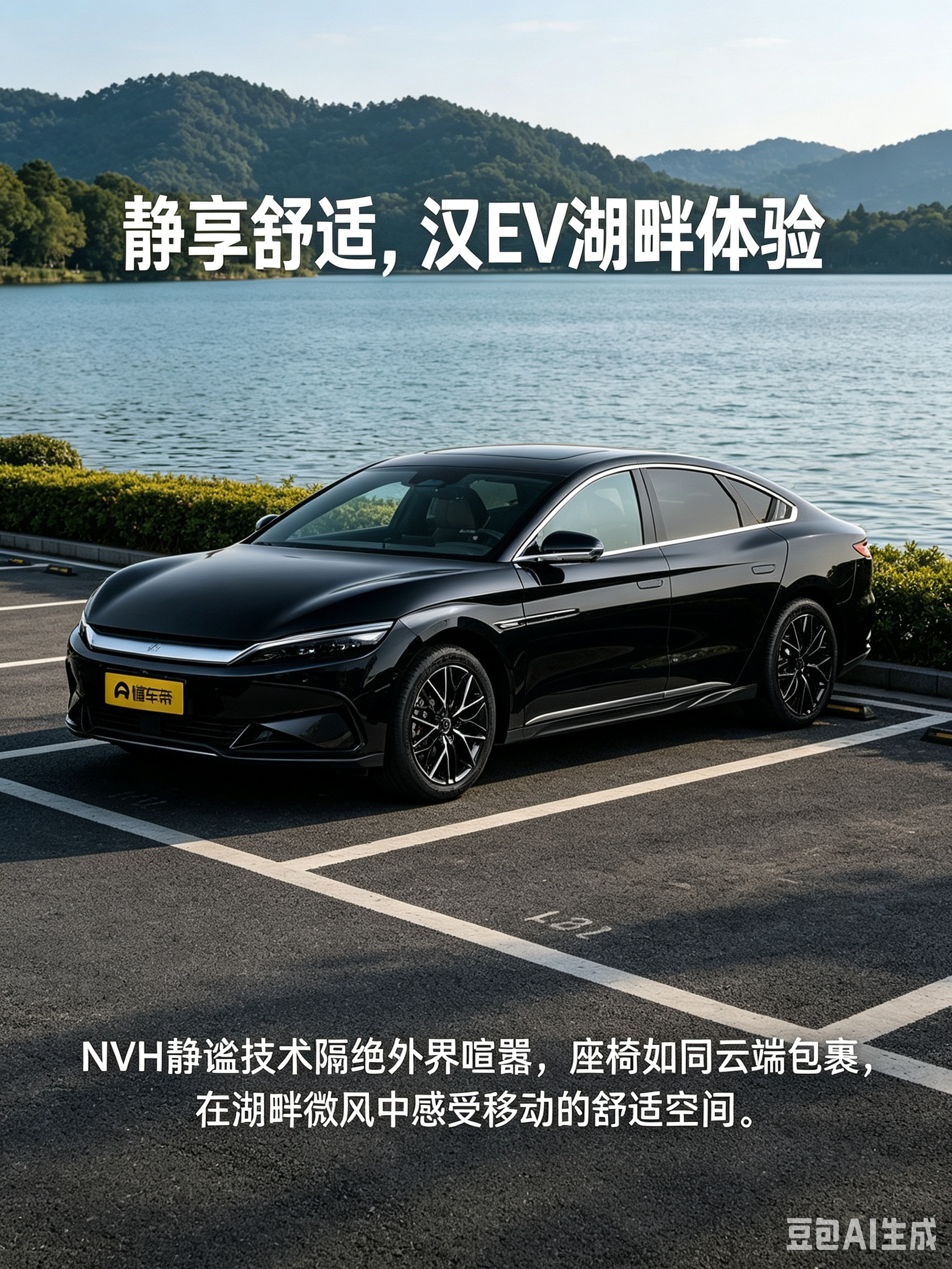 比亚迪汉EV，安静座舱加持舒适出行
