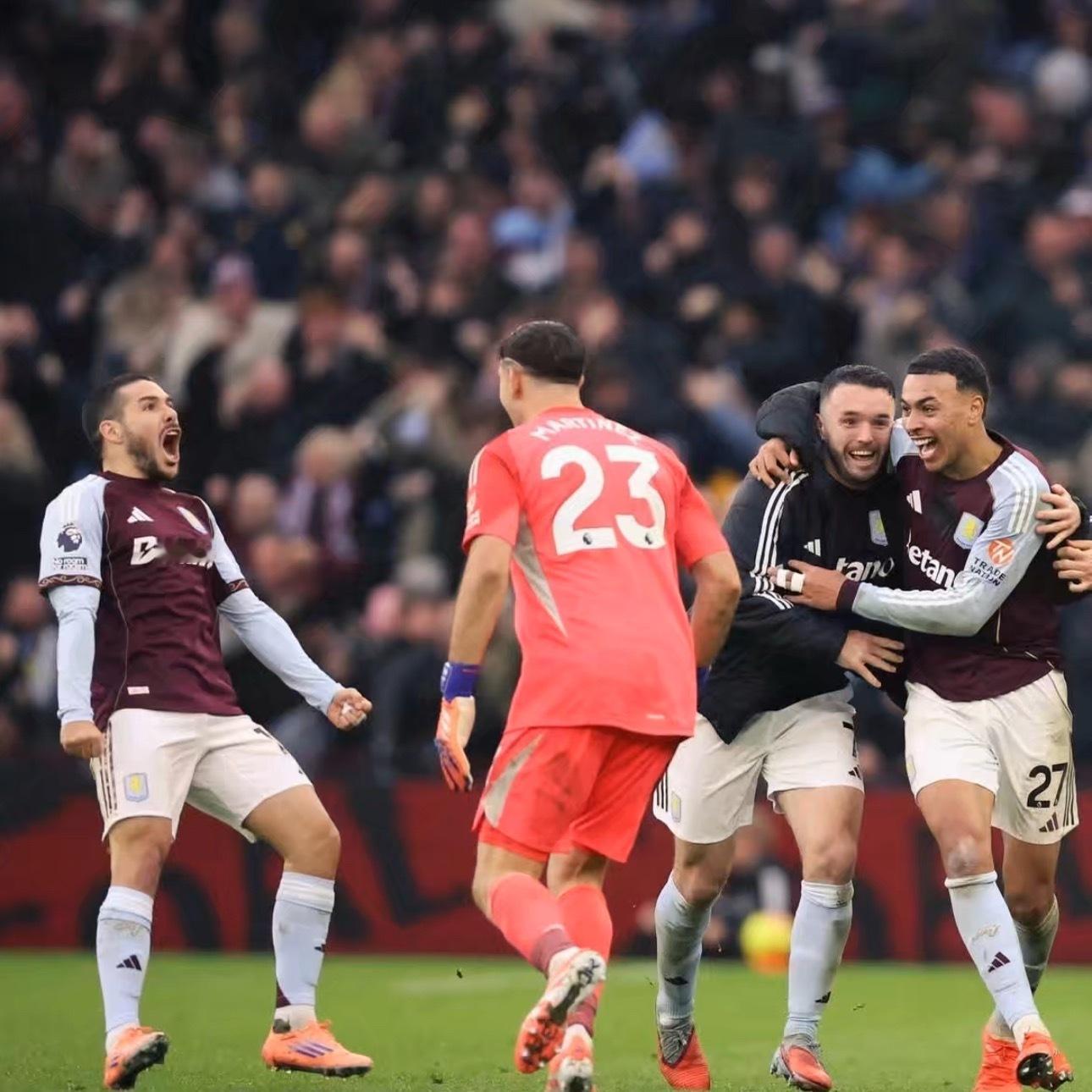 从降级区到联赛第二维拉10轮9胜书写英超逆袭奇迹北京时间12月6日，阿斯顿维拉