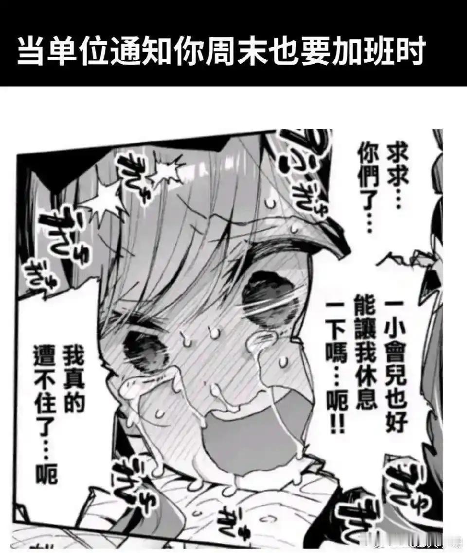 当单位通知你周末也要加班时​​​