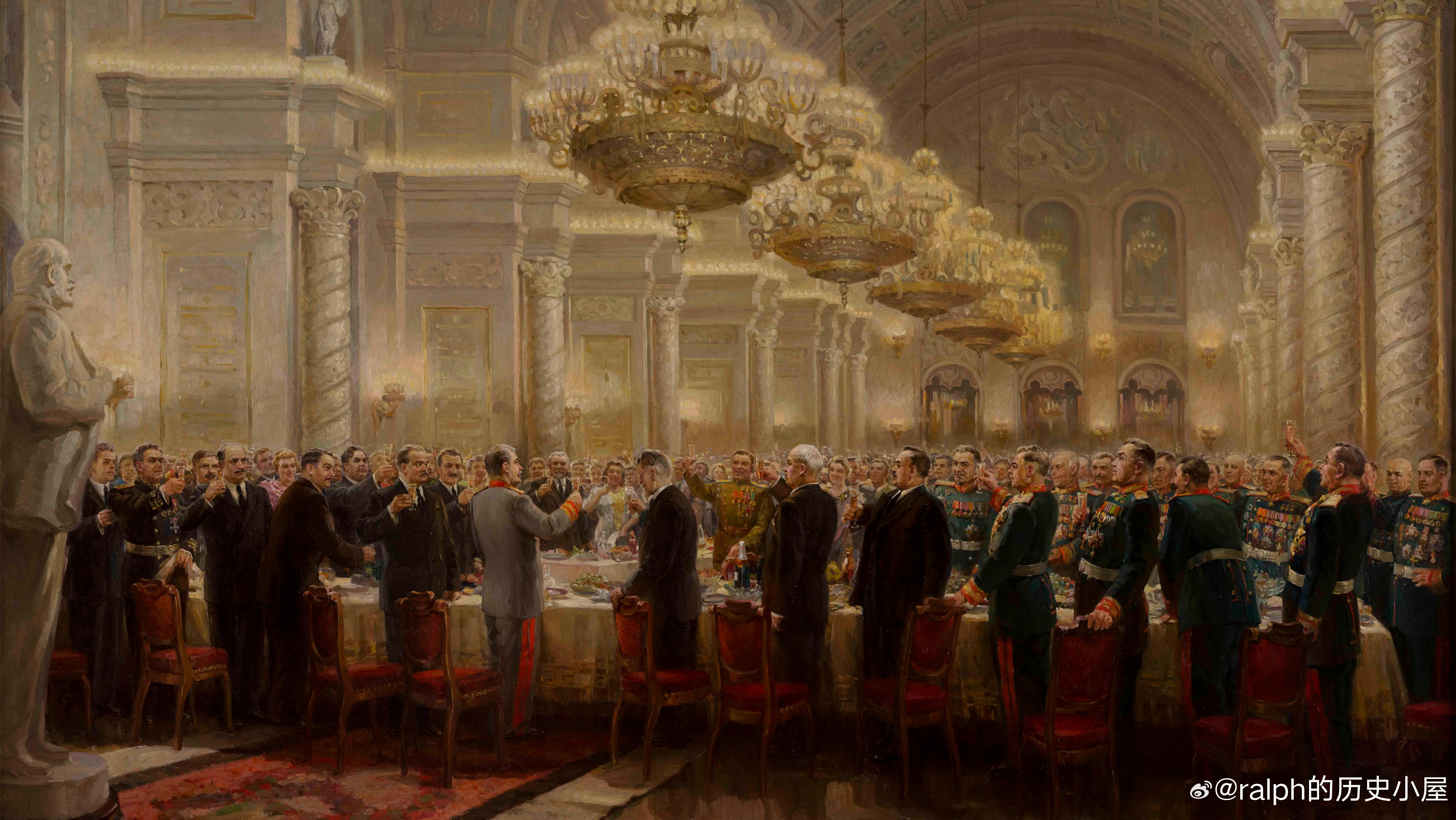 苏联油画-为了伟大的俄罗斯人民，М.И.Хмелько赫梅利科（1919.10.