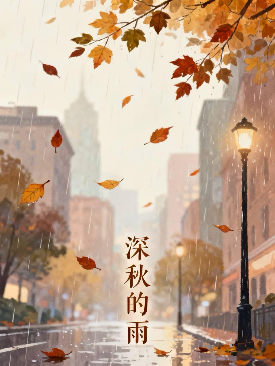 那个签字的深秋，雨下得特别凉。律师楼里的空气凝固到结冰。她望着对面那个爱了二