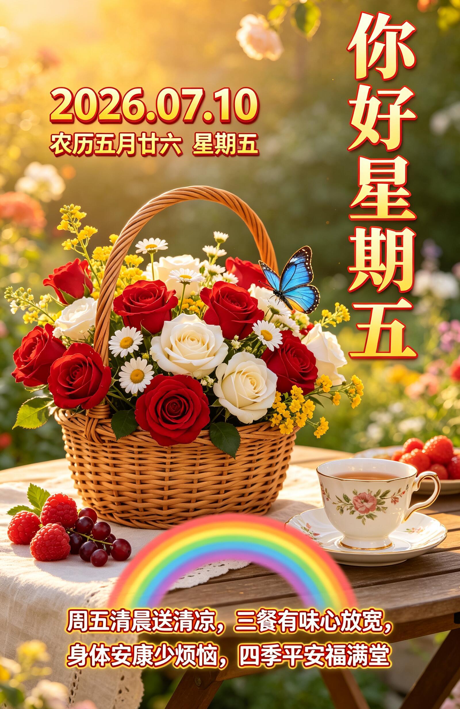 2026.7.10周五早安祝福图片海报壁纸拿图吱一声噢～