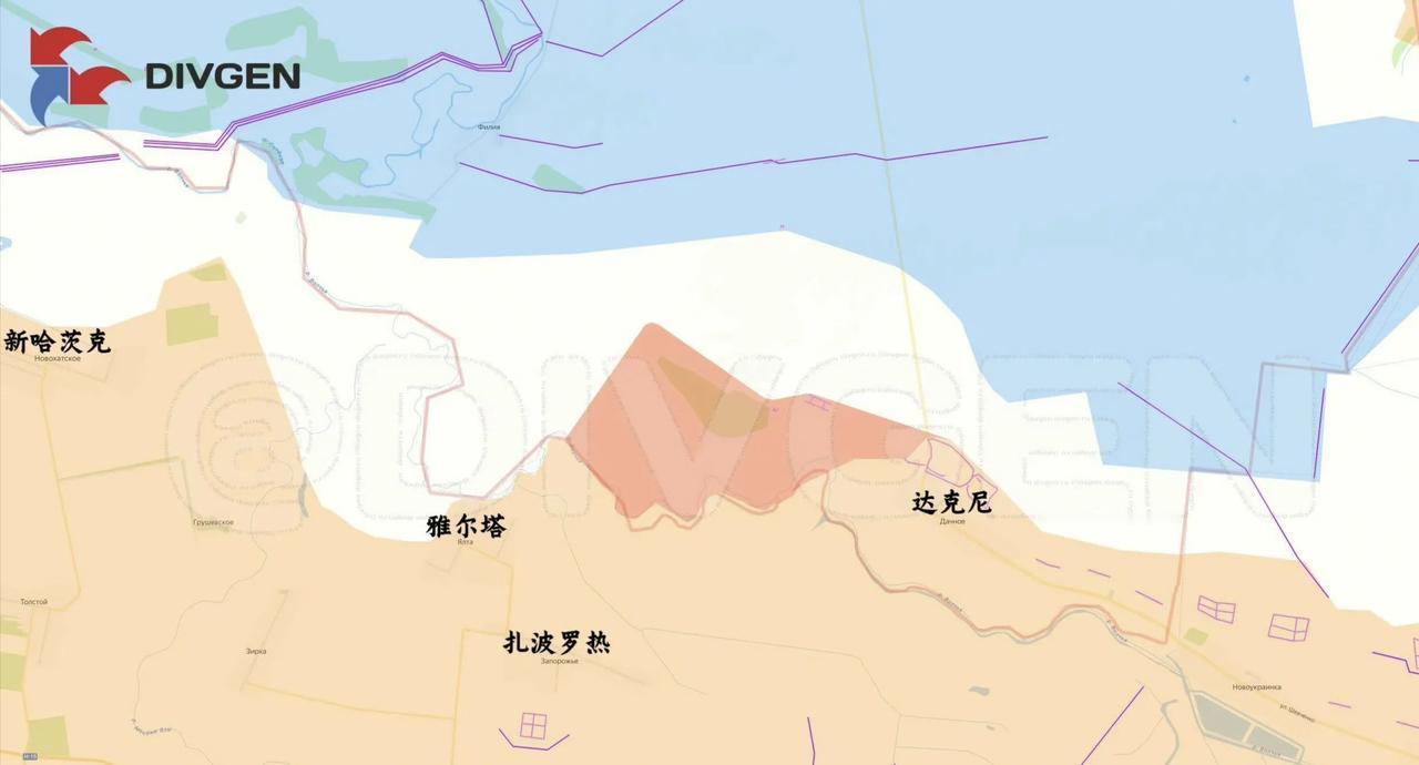 俄军中部集群近卫第114摩步旅在第聂伯罗彼得罗夫斯克州扩张战果。此前，该旅占领了