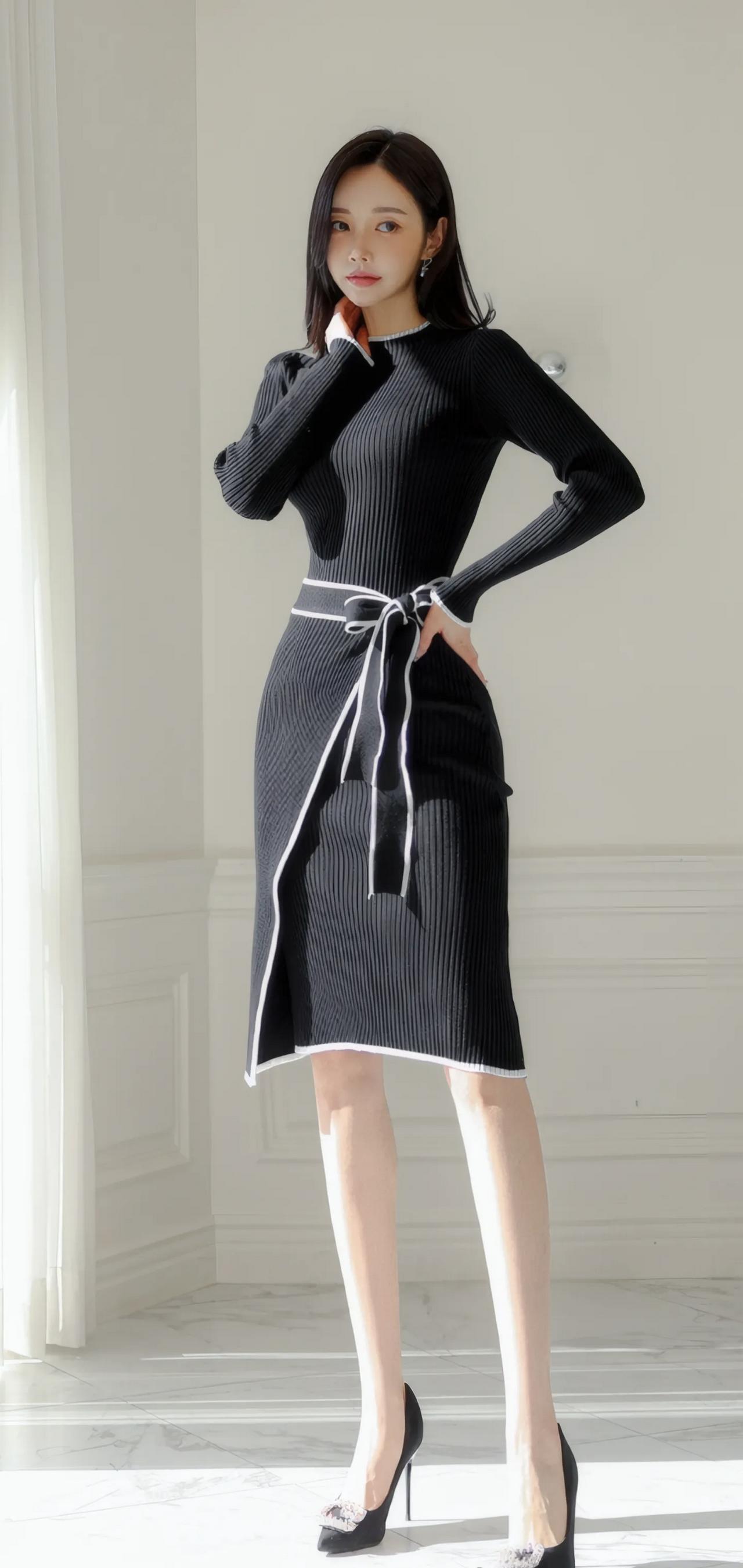 优雅黑裙穿搭，尽显都市女性魅力！