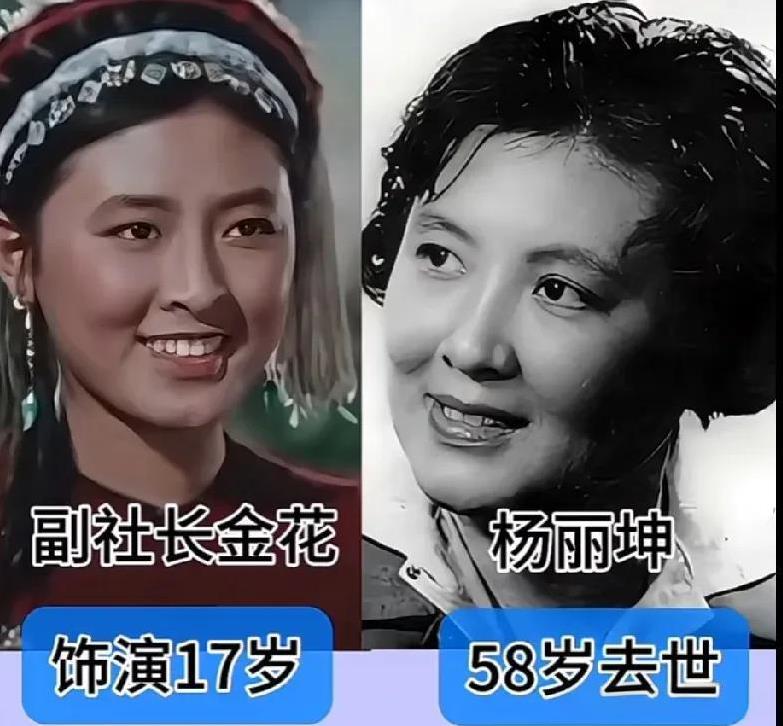 1959年电影《五朵金花》演员今昔对比