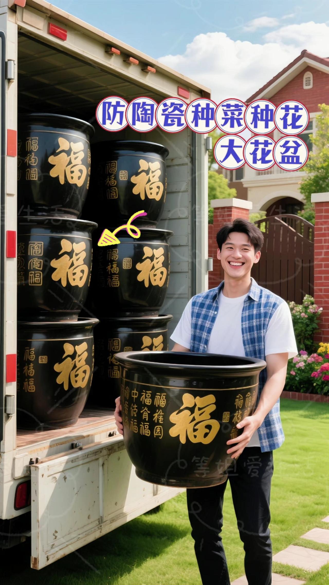 【防陶瓷种树种花大花盆】大型绿植的“理想居所”来啦！还在为庭院大树、