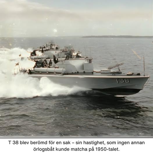 1956年，瑞典T38鱼雷艇以51.6节（95.6公里/小时）的实测速度，创造