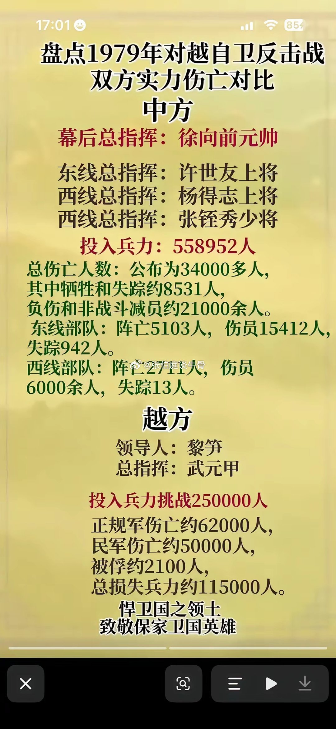 致敬共和国参战英雄！🫡