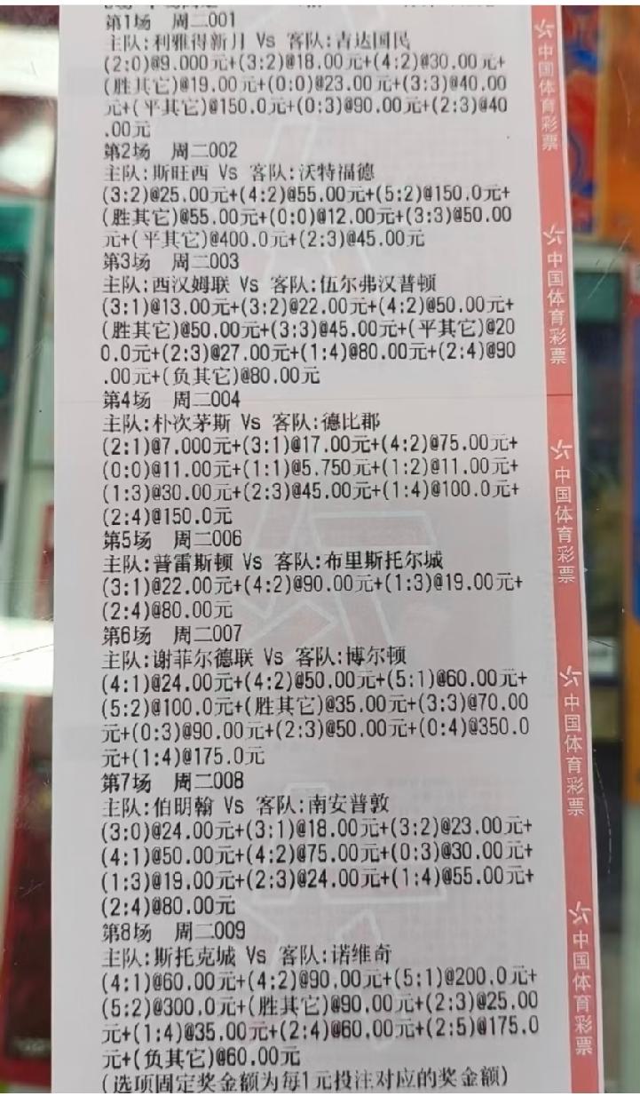 这张彩票到底是真是假？我都开始怀疑自己的眼睛了！网上看到的一张彩票，是一张8串