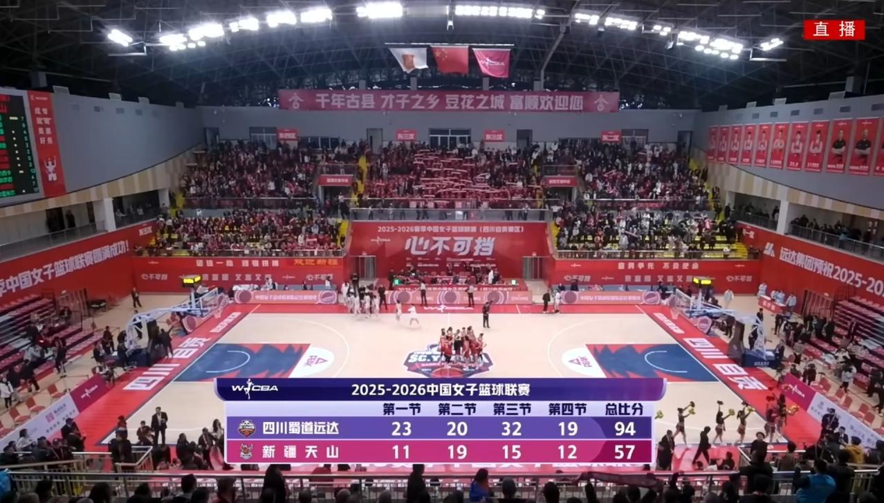 在刚刚结束的一场WCBA常规赛中，主场作战的四川女篮，大比分战胜了新疆女篮，