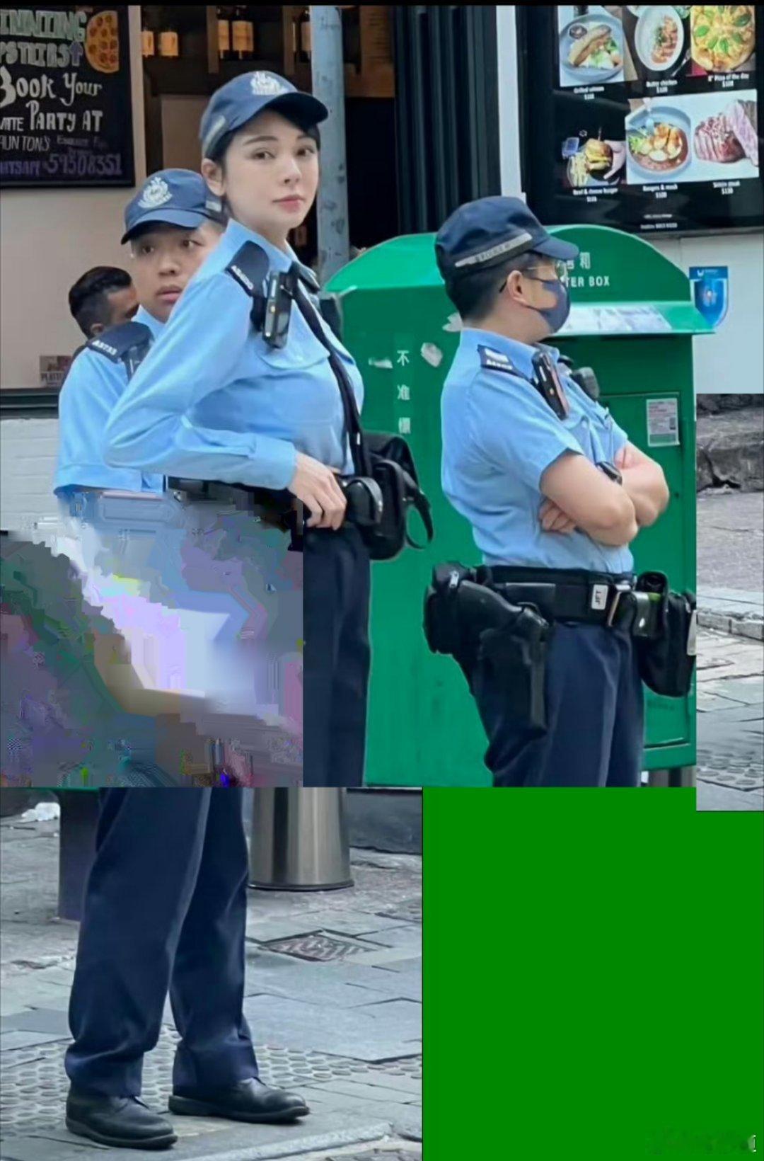 香港警察这么漂亮的吗？​​​