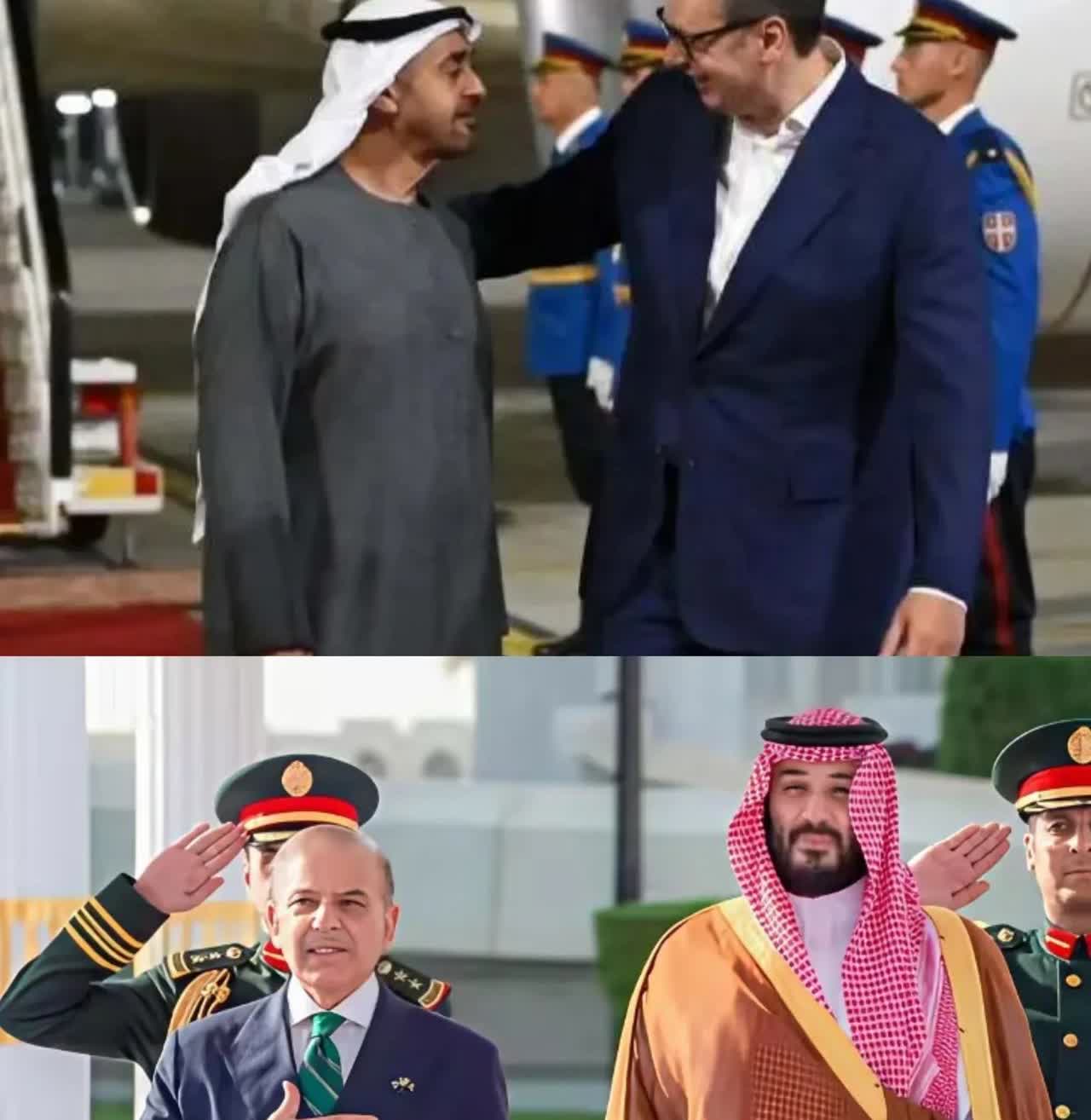 中东局势不一样啦！阿联酋的总统抵达塞尔维亚。卡塔尔被打后，震碎了中东国家