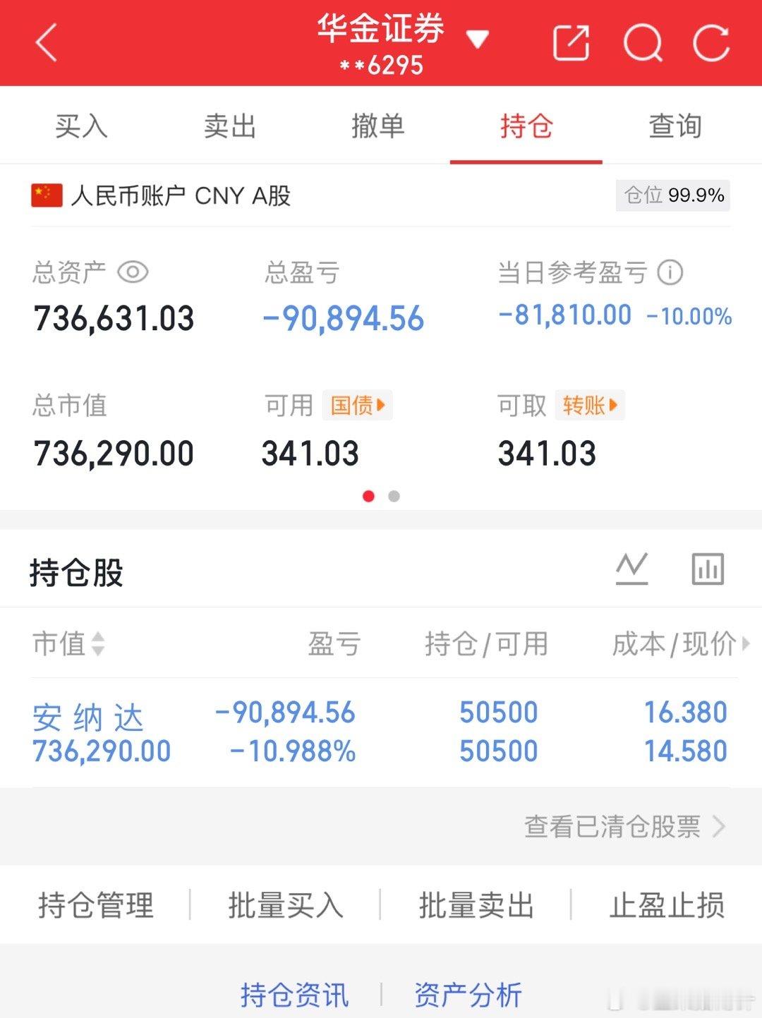 吃了个跌停板，我还是有希望带兄弟姐妹们打胜仗的