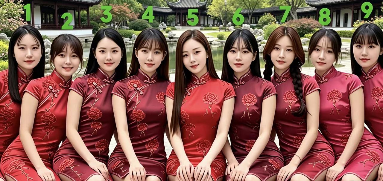下面九位美女中，有一位是男人，你能通过面相看出来，哪一位是男人吗？问了身边好多