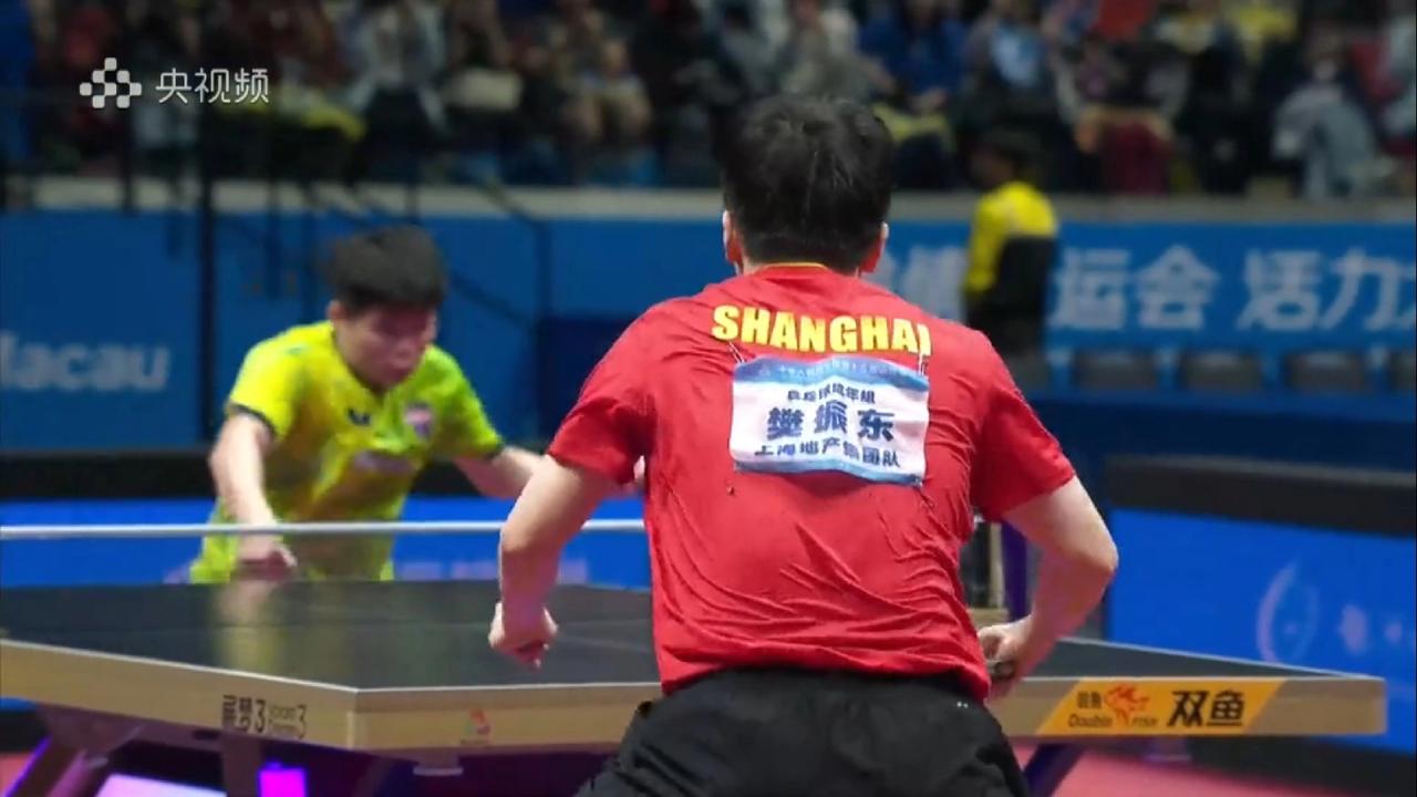 樊振东代表三队均拿到全运冠军！十五运男乒单打决赛，樊振东4-1林诗栋，继马龙之