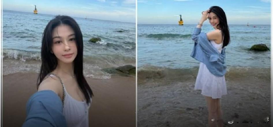 邱淑贞大女儿获封“最美星二代”，迎来25岁生日，晒海边美照仙气十足香港90年代