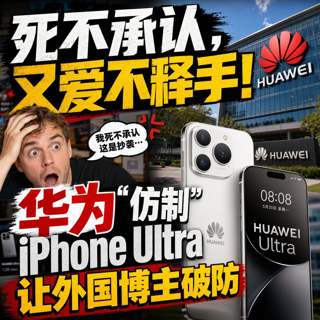 死不承认，又爱不释手！华为这次又把外国博主整破防了。一位海外数码博主拿着华为