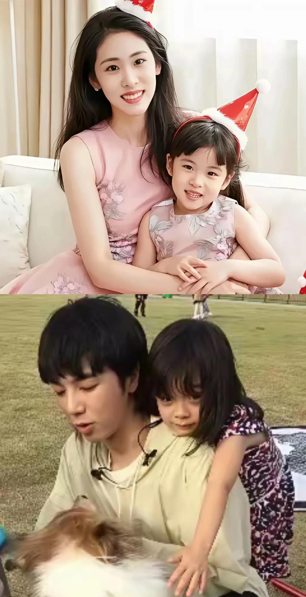 华晨宇带着女儿出去了玩，女儿趴在他的肩膀上一点也没有陌生感，还伸出一只手去玩小