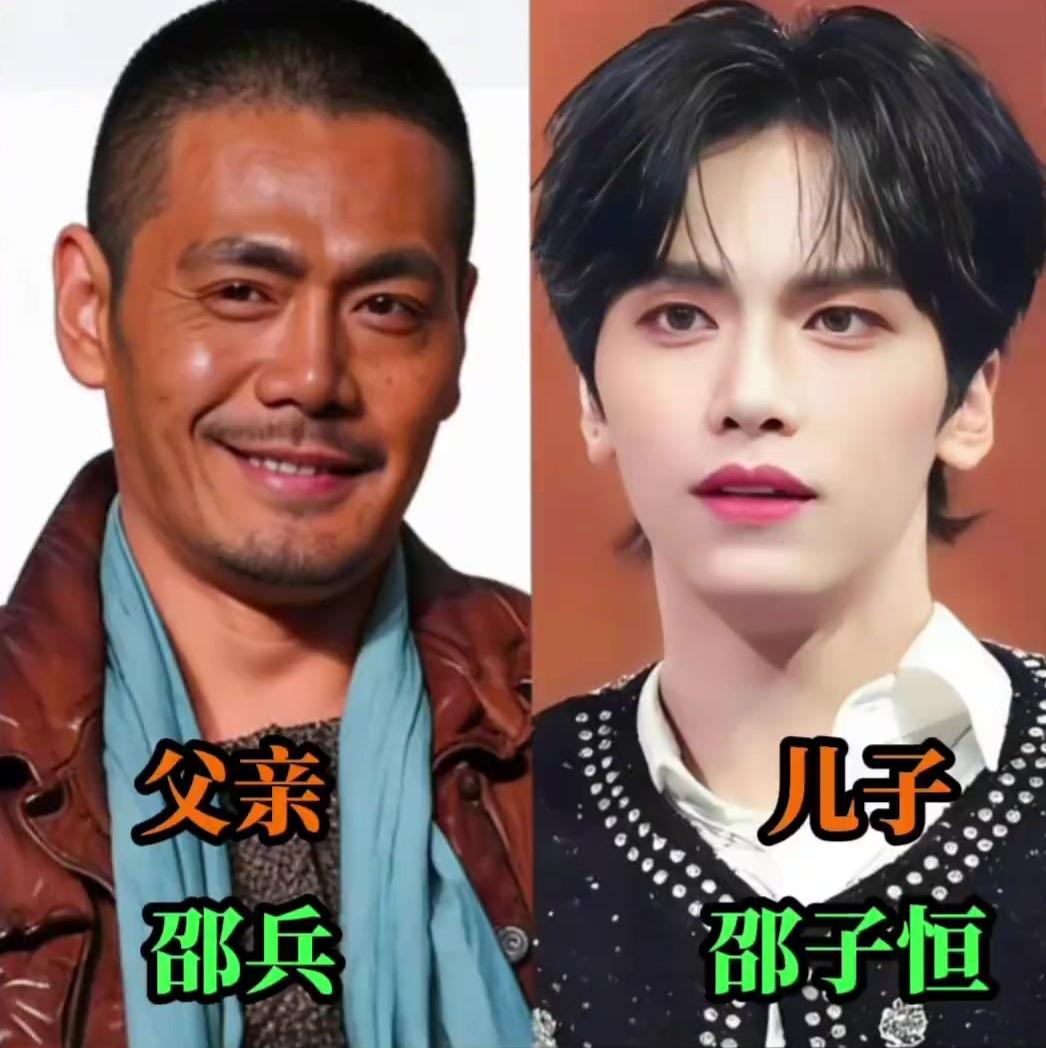 娱乐圈父子颜值天花板盘点✨成熟大叔的魅力碰撞少年郎的鲜活帅气，基因这东西真的藏