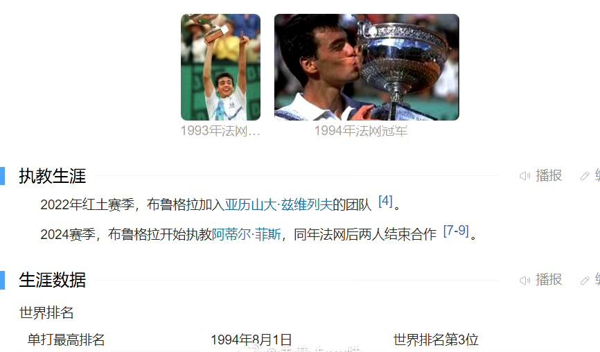 郑钦文要冲击法网了！新教练在球员年代最擅长红土，曾经两获法网男单冠军。塞尔吉·