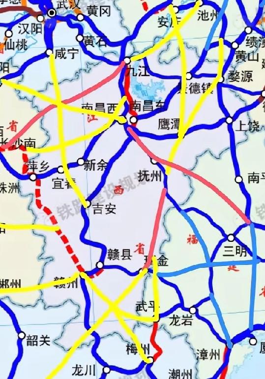 江西虽然被经济数据前十环绕，但江西的高铁发展名列前茅，而且江西的发展数据越来越好