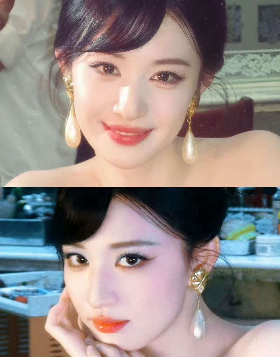 王楚然小时候和现在对比，简直是等比例长大吧，要说区别就是化没化妆的区别