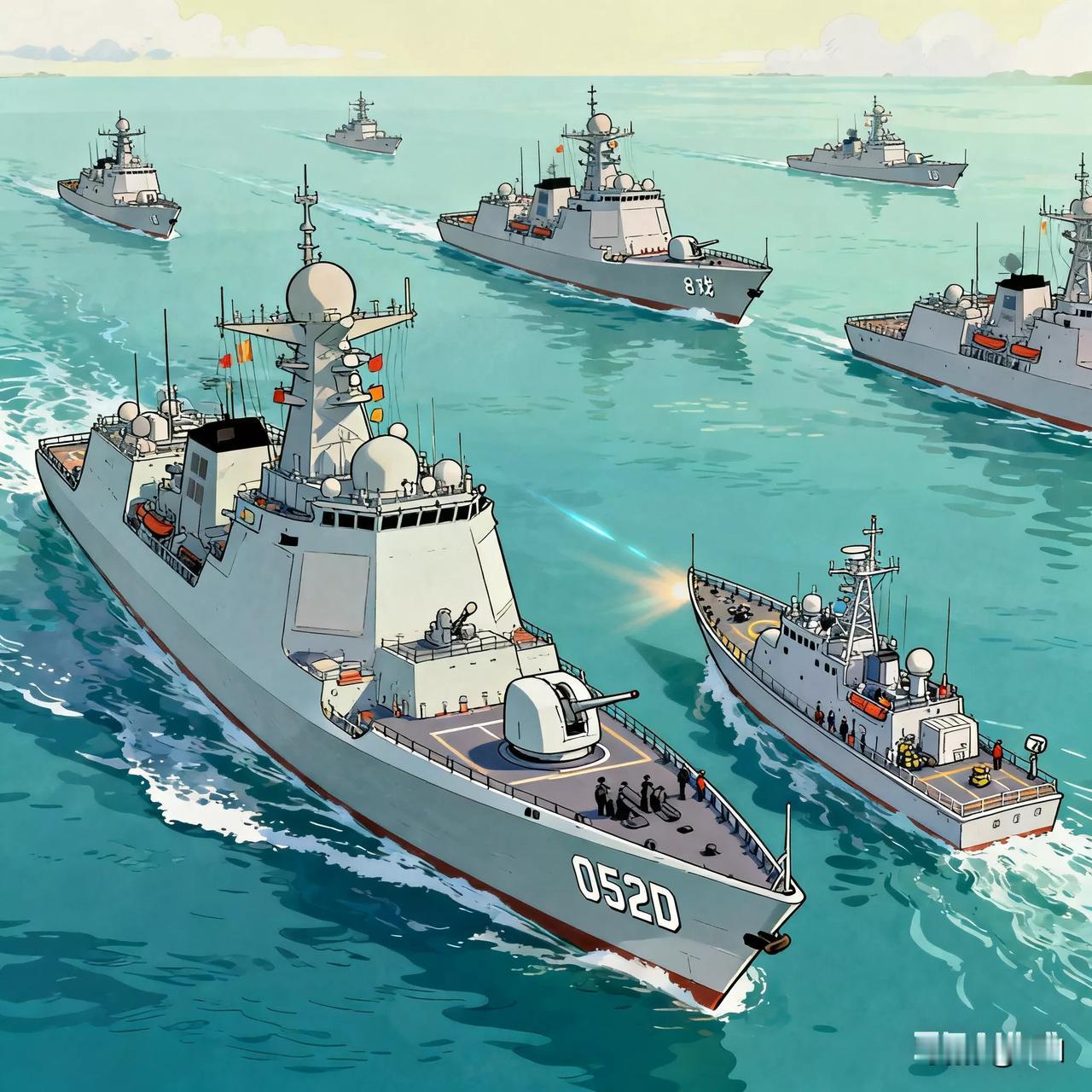 反转！多国南海演武，中国军舰反成“主角”美菲澳新4国凑4艘舰军演秀肌肉，中