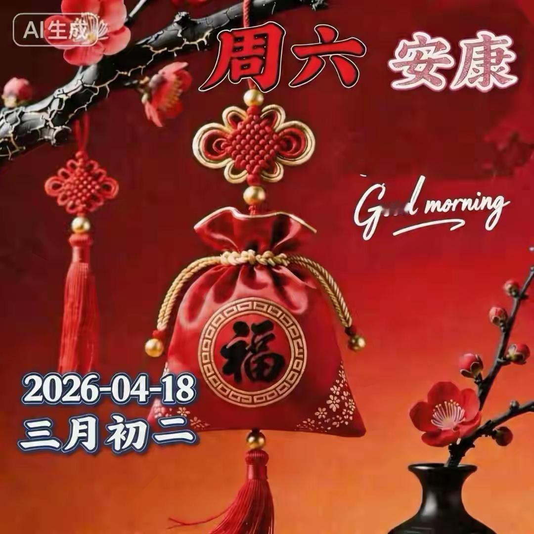 周六早安～愿清晨的微风捎来满满好运，温暖的阳光赠予绵绵福气。周末难得清闲，不妨放