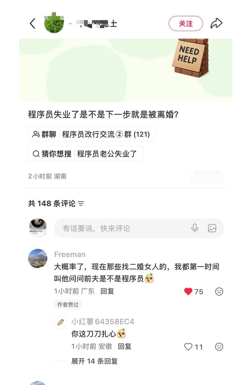 程序员失业后，下一步就是离婚，是真的吗