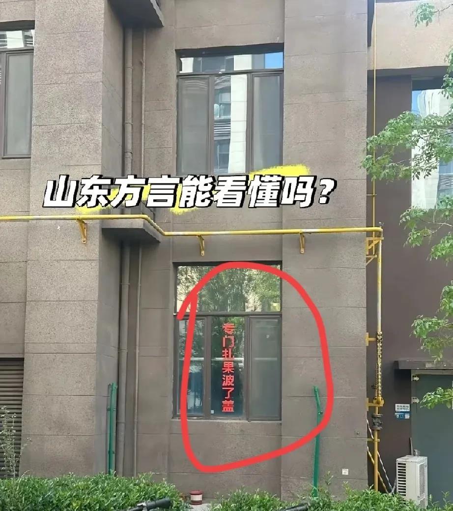 身为山东人我读了好几遍才弄明白什么意思我敢说，不是所有山东人都能读明白这句话