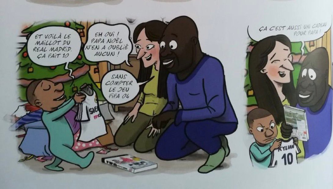 几年前，姆巴佩在自己出版的漫画书中透露，自己曾收到一件印有皇马10号的球衣作为礼