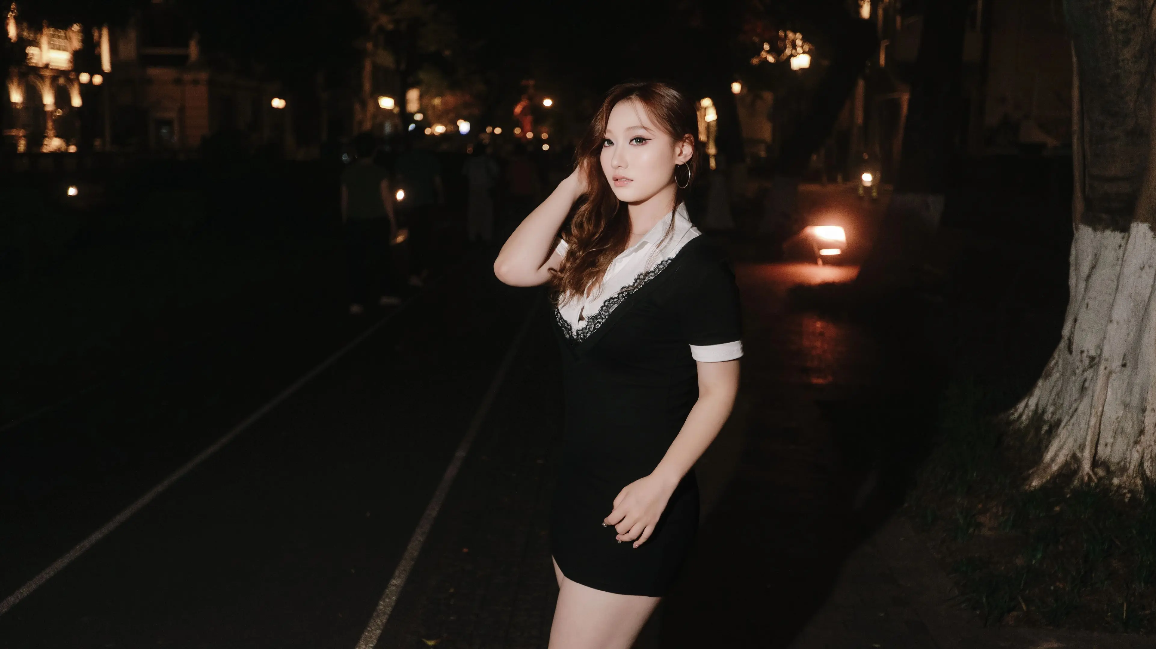 黑色系御姐穿搭 辣妹姐妹穿搭 御姐ootd穿搭 黑裙穿搭 辣妹街拍