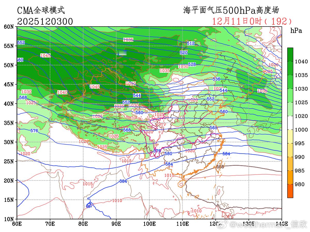 【冷空气展望】目前数值预报继续给出12月10日以后可能有强冷空气影响我国。图1-