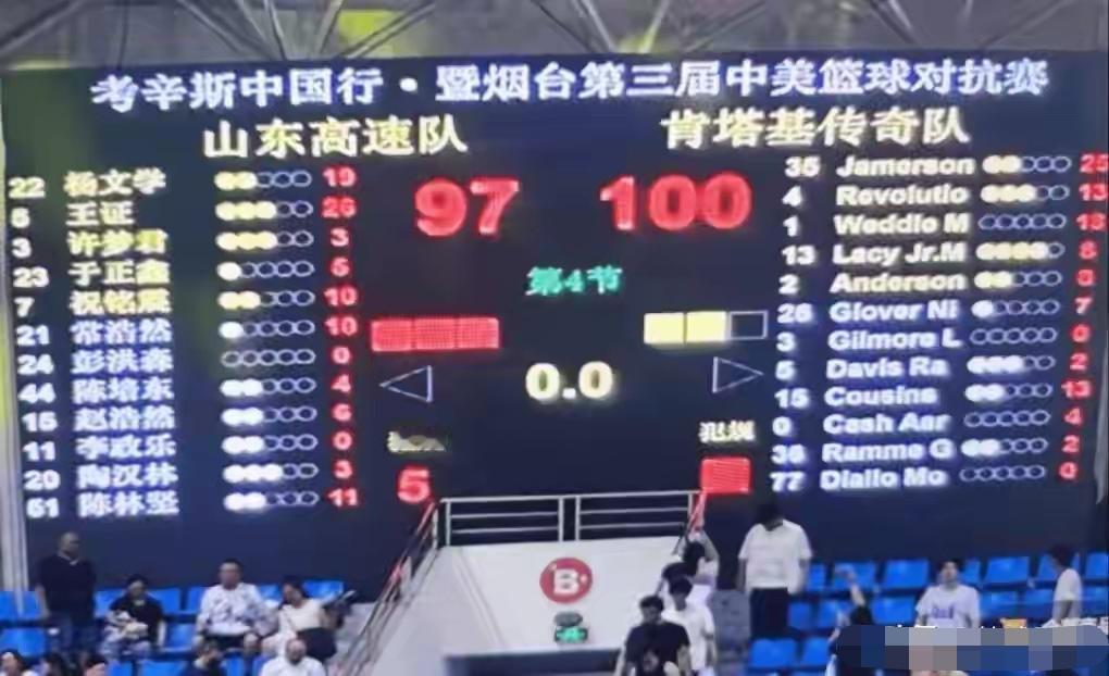 山东高速男篮热身赛，小将王证成为后场核心，得分全队最高20+。2026年8月2