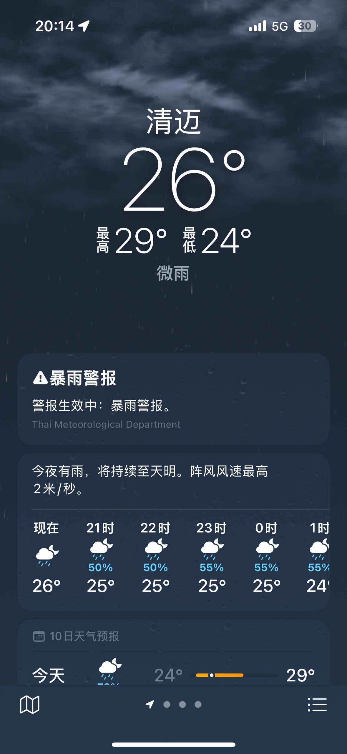 杭州到清迈，属于避暑了​​​