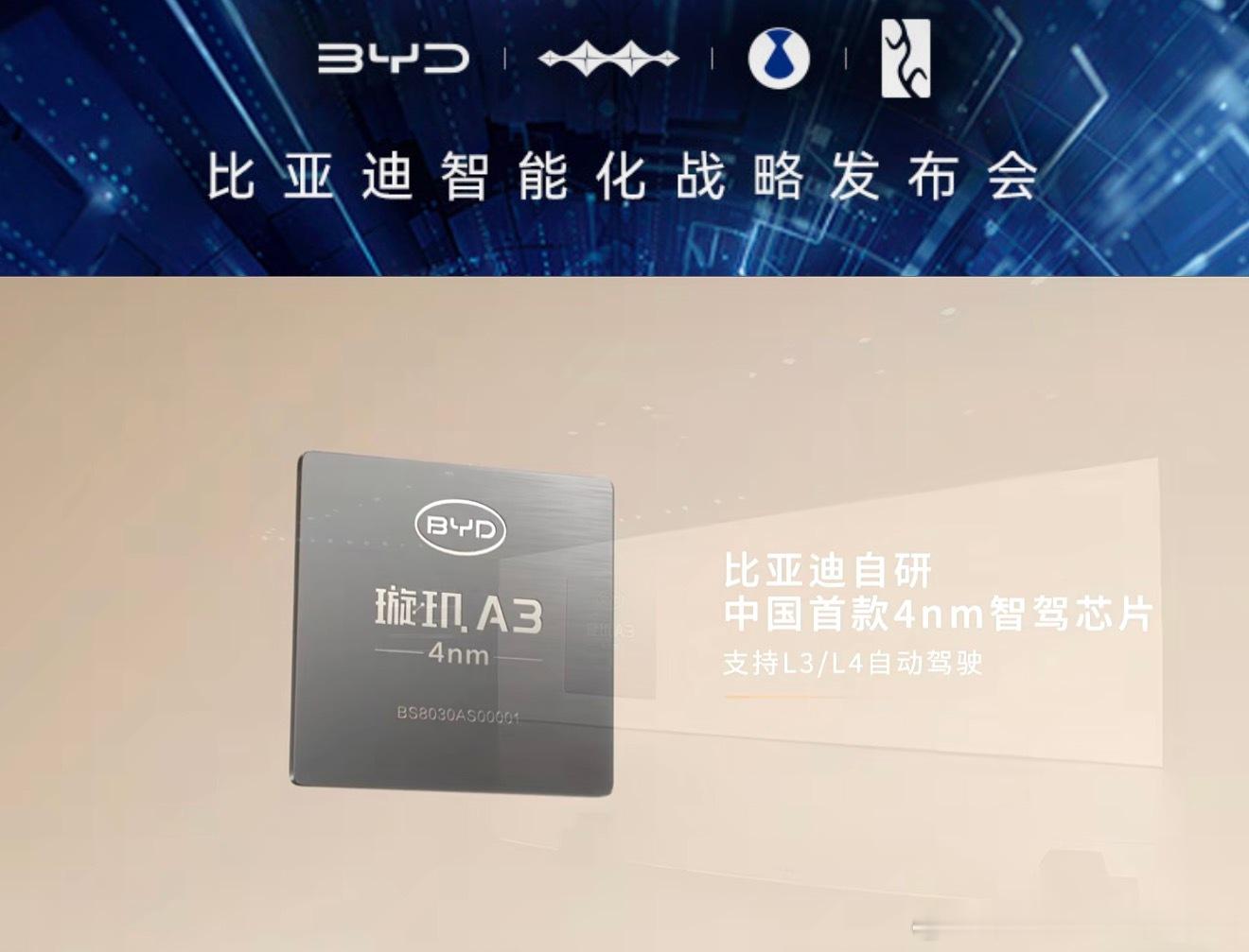 比亚迪智能化战略发布会4NM强得离谱！迪王技术池总有掏不完的大鱼！