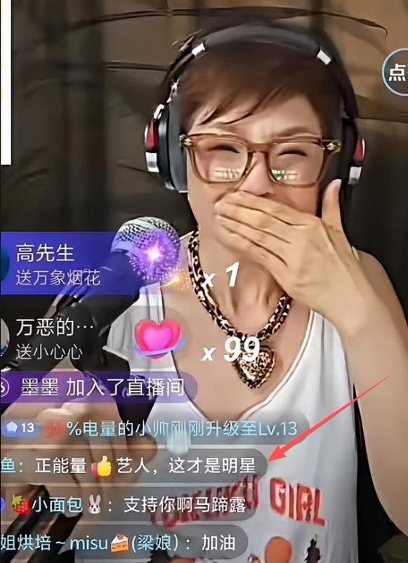 这才是爱国艺人应有的待遇！直播间里，嘉年华和火箭这些大礼物刷个不停。后台显示，马