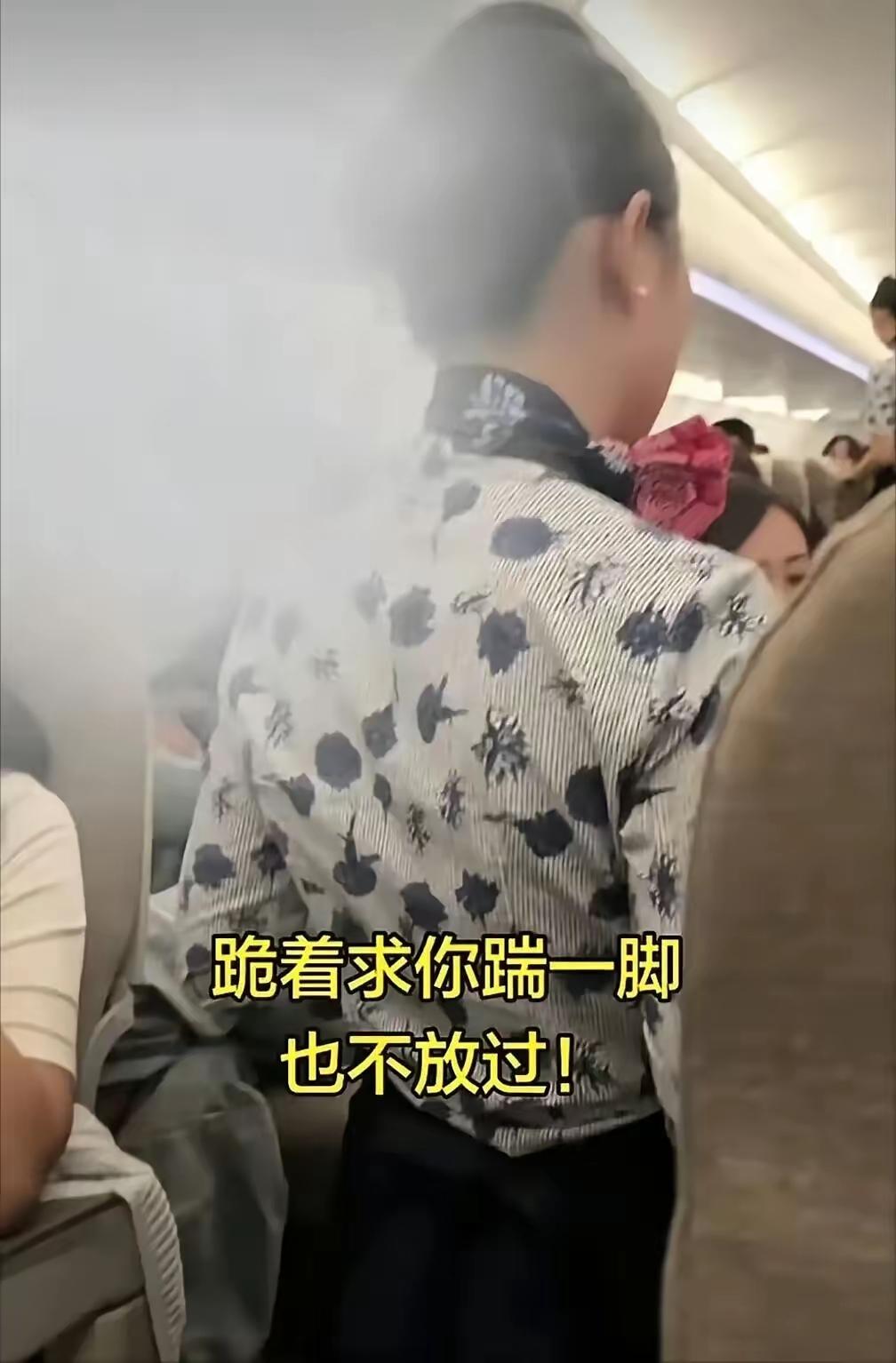 飞机上空姐下跪事件有些发泄，根本不是维权其实很多时候，部分乘客要的未必是一句