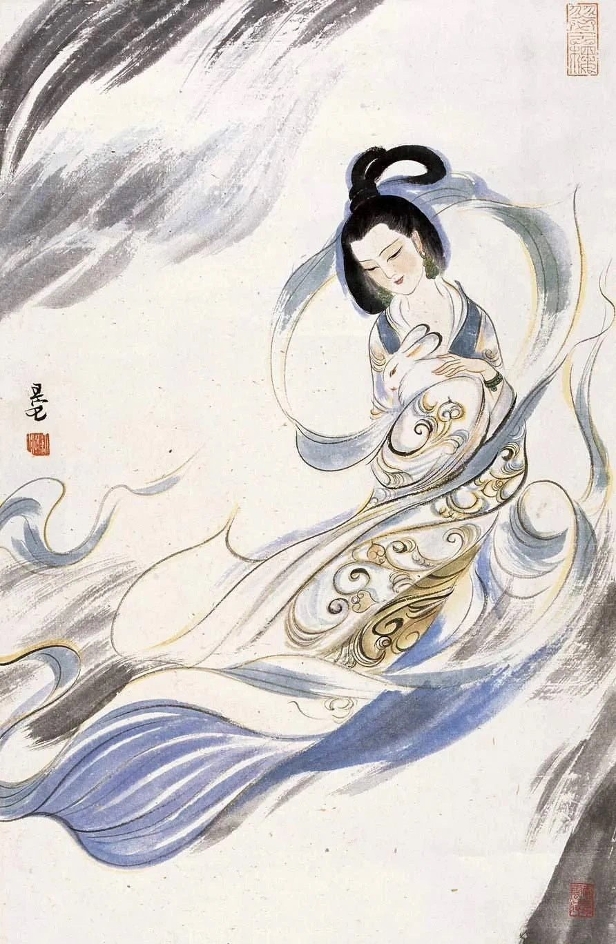 刘旦宅的人物画，造型清俊，古朴脱俗！刘旦宅（1931-2011）原名浑，又名小粟