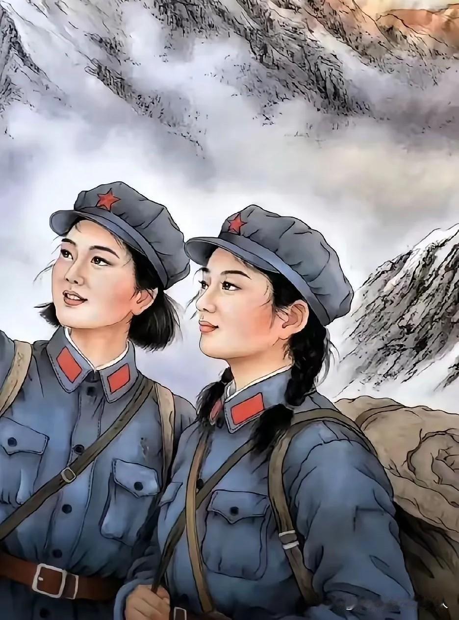 看看这两幅画，同样画的是红军题材，但给人的感受怎么是两个极端呢？第一幅的作者