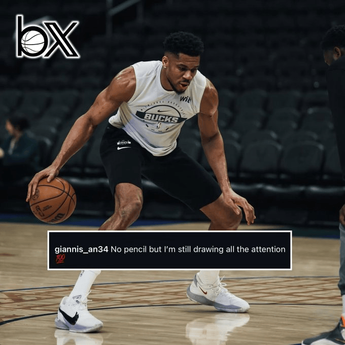 花落谁家? 字母哥更新ins: 没有铅笔, 我却依然吸引所有目光