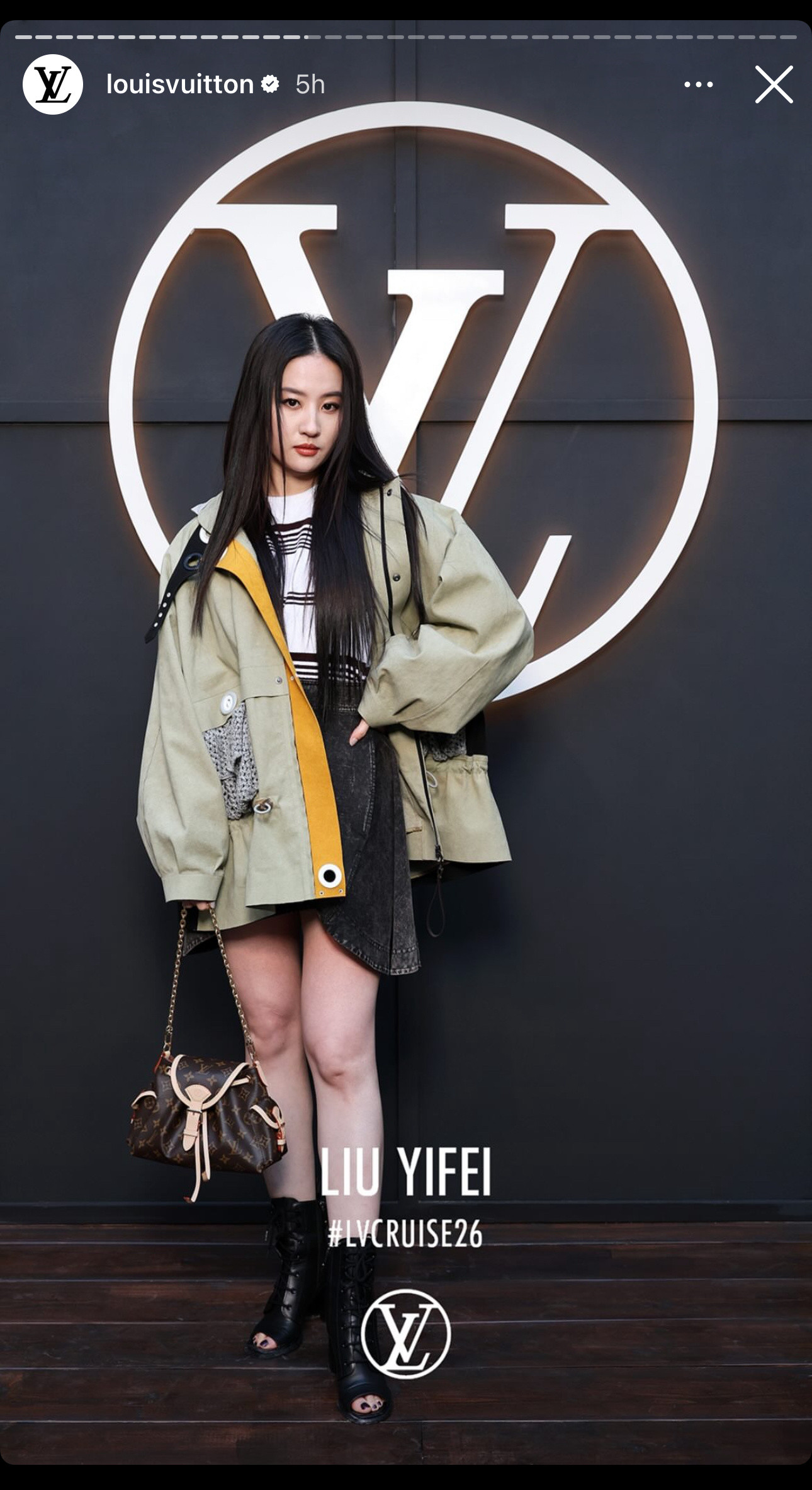 刘亦菲路易威登官方Ins、InsStory、FB、Threads、Snapc