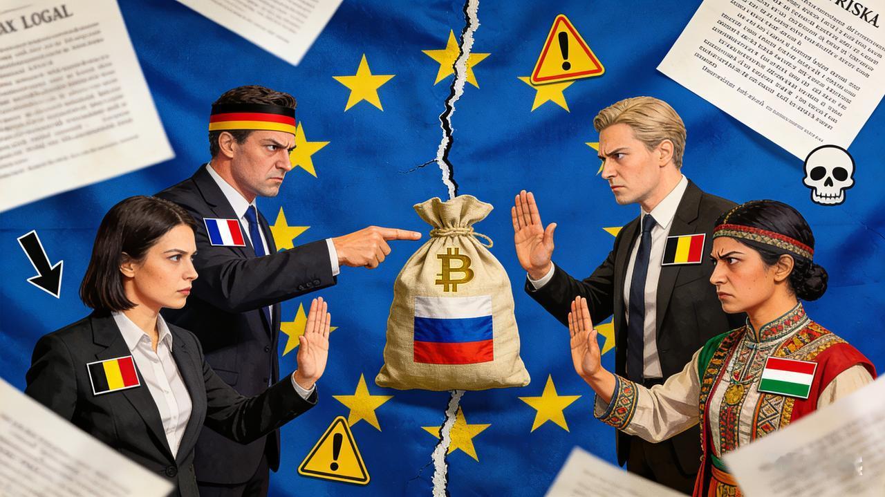 千亿资产争夺战！欧盟内部吵翻了天2000亿欧元俄资产成导火索，欧盟内部撕裂