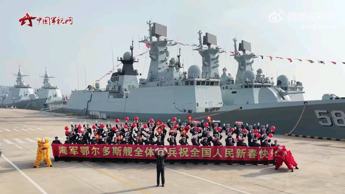 新054A改鄂尔多斯舰，官宣！烽火问鼎计划中国海军